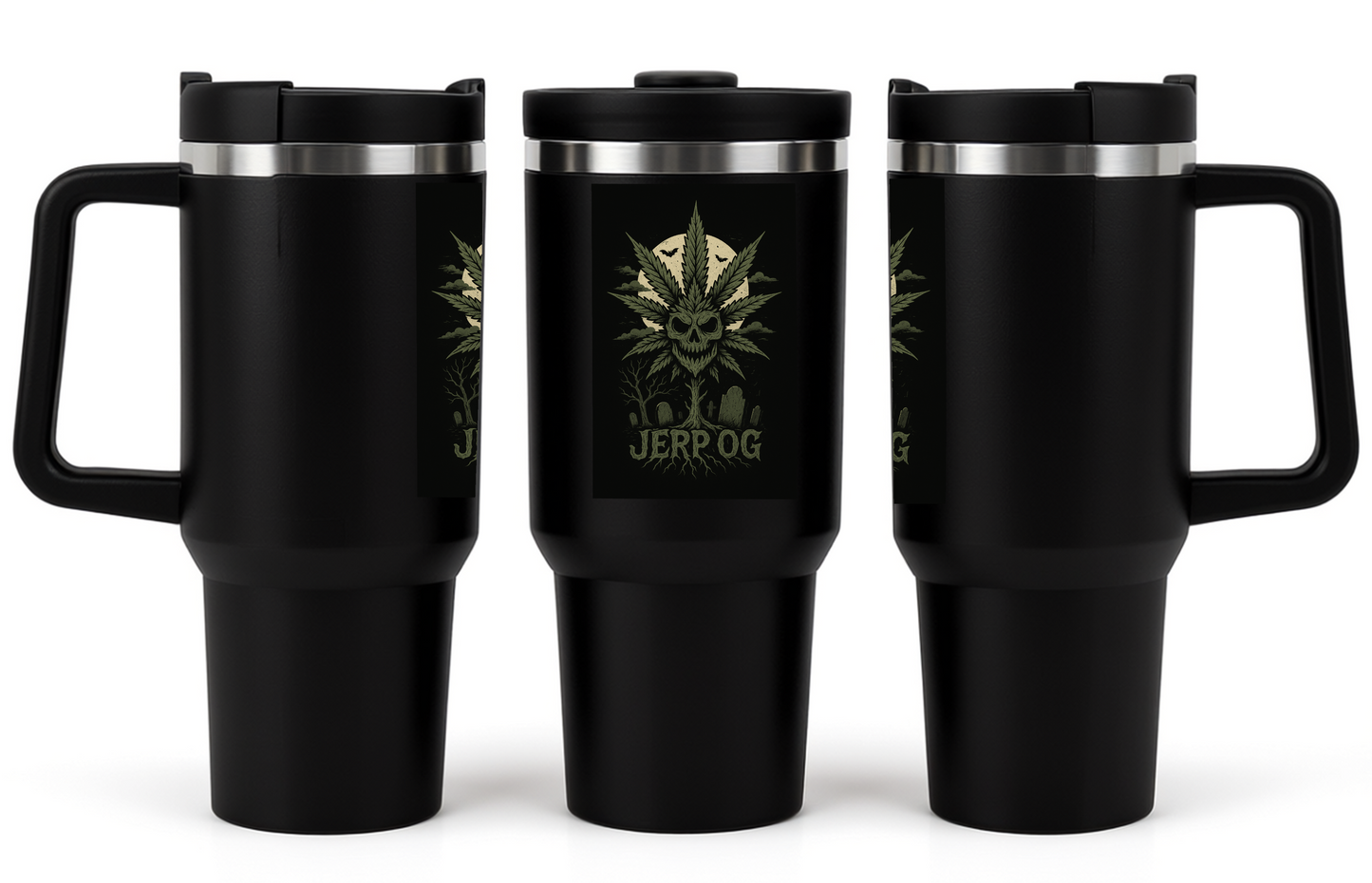 Haunted OG Skull Cannabis 40oz Insulated Travel Tumbler