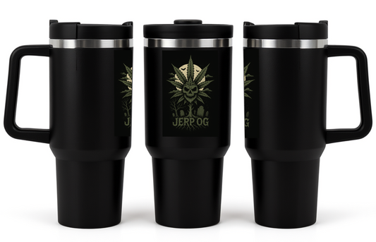 Haunted OG Skull Cannabis 40oz Insulated Travel Tumbler
