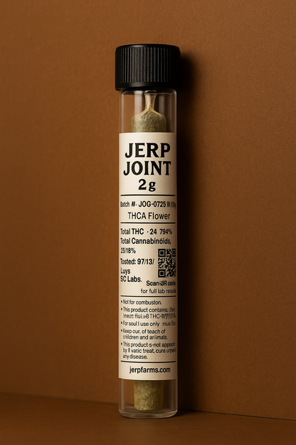Jerp Joint 2g – Hand-Rolled THCA Pre-Roll with Glass Tip (Jerp OG)