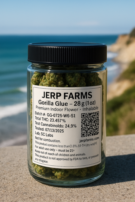 Gorilla Glue – 1oz THCA Flower (Sticky. Gassy. Real.)