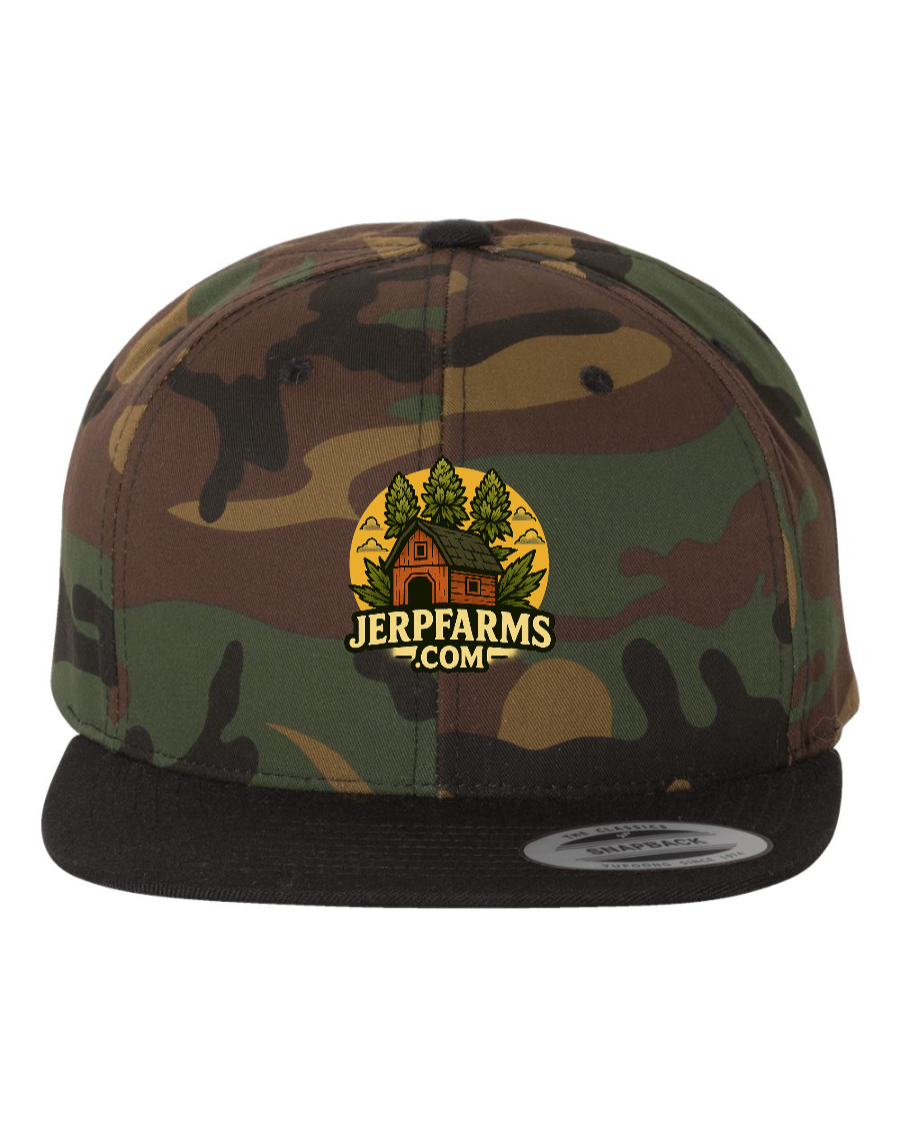 JerpfarmsFlat Bill Snapback Cap - 6089M