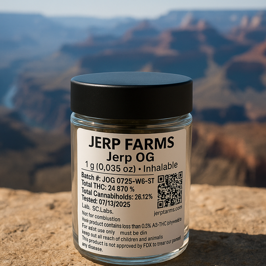 Jerp OG – 1g THCA Flower (Award-Winning Single Gram)