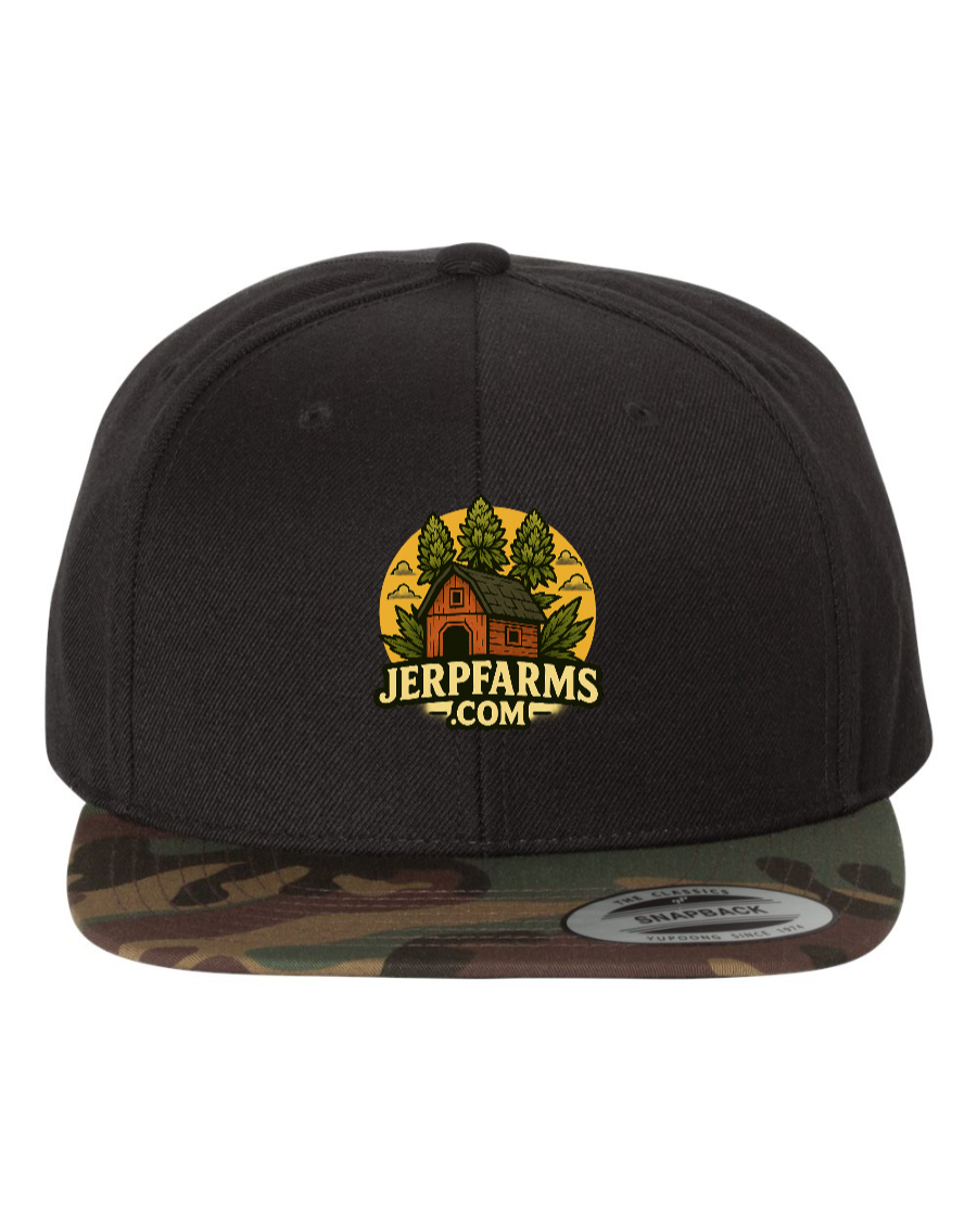 JerpfarmsFlat Bill Snapback Cap - 6089M