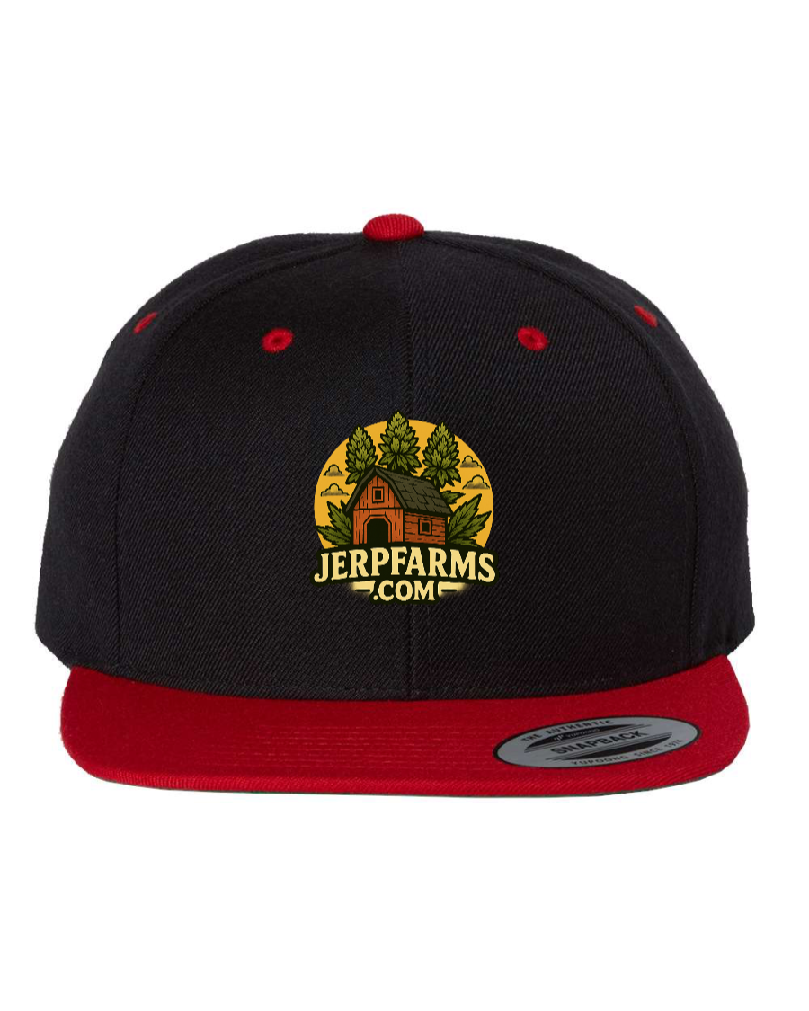 JerpfarmsFlat Bill Snapback Cap - 6089M
