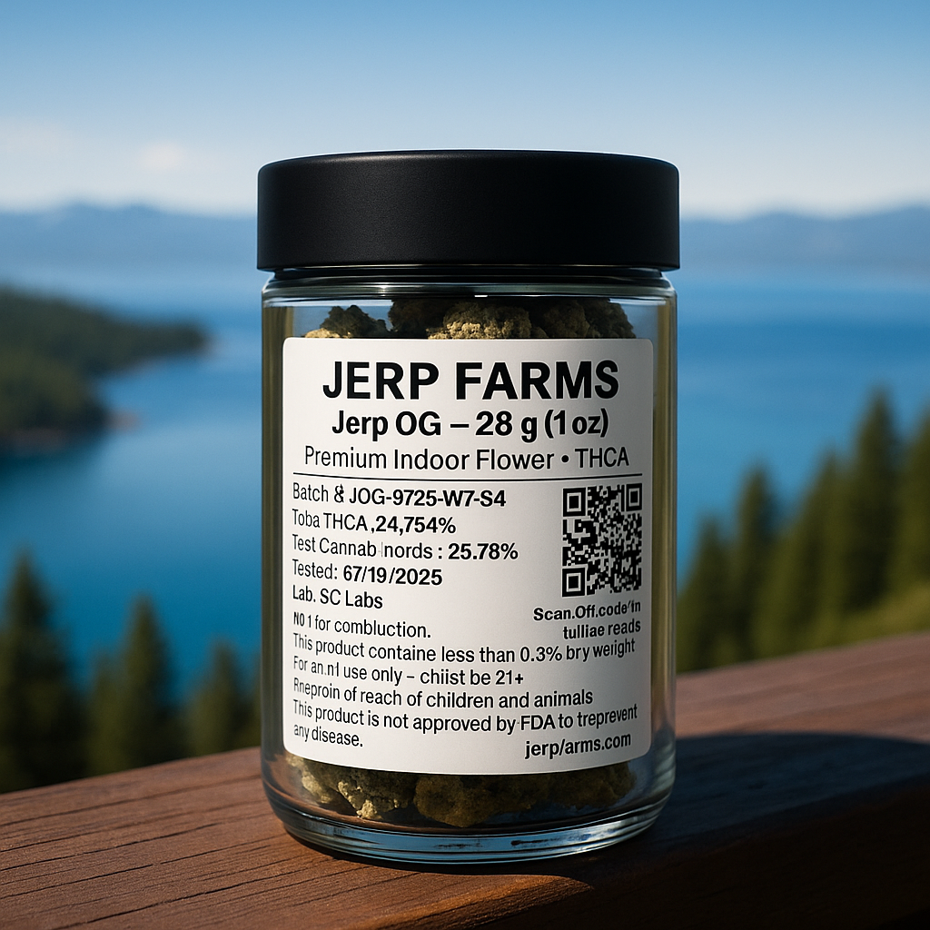 🌲 Jerp OG – 1oz Premium THCA Flower (28g)