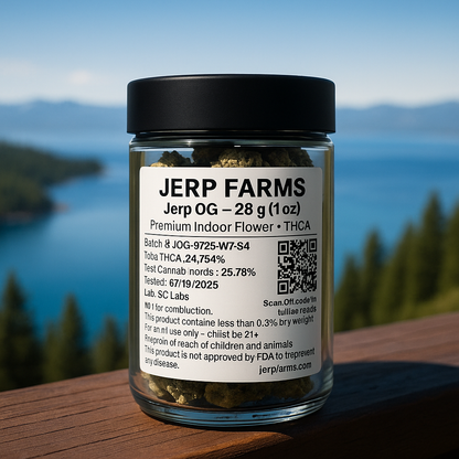 🌲 Jerp OG – 1oz Premium THCA Flower (28g)