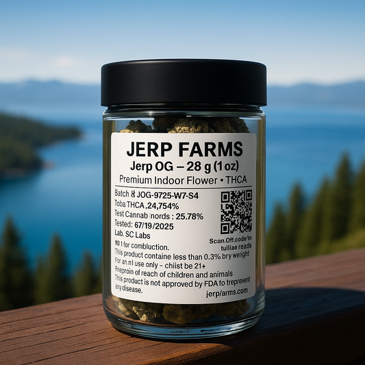 🌲 Jerp OG – 1oz Premium THCA Flower (28g)